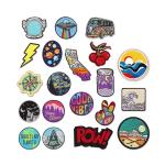 Embroidery Woven Patch Label Sew On Applique Polyester Material