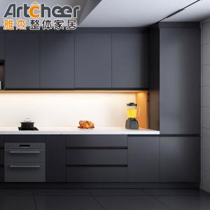 Quality Contemporary Design Style Modern MDF Kitchen Cabinet With Hidden Hinges And Smart Storage wholesale