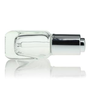 Quality Rectangle Square Serum Dropper Glass Bottle S028B Cosmetic Packaging 30ml wholesale