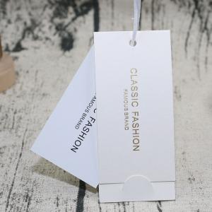 Quality Kraft Paper Hang Tags / Custom Hang Tags For Clothing Recycled Materials wholesale