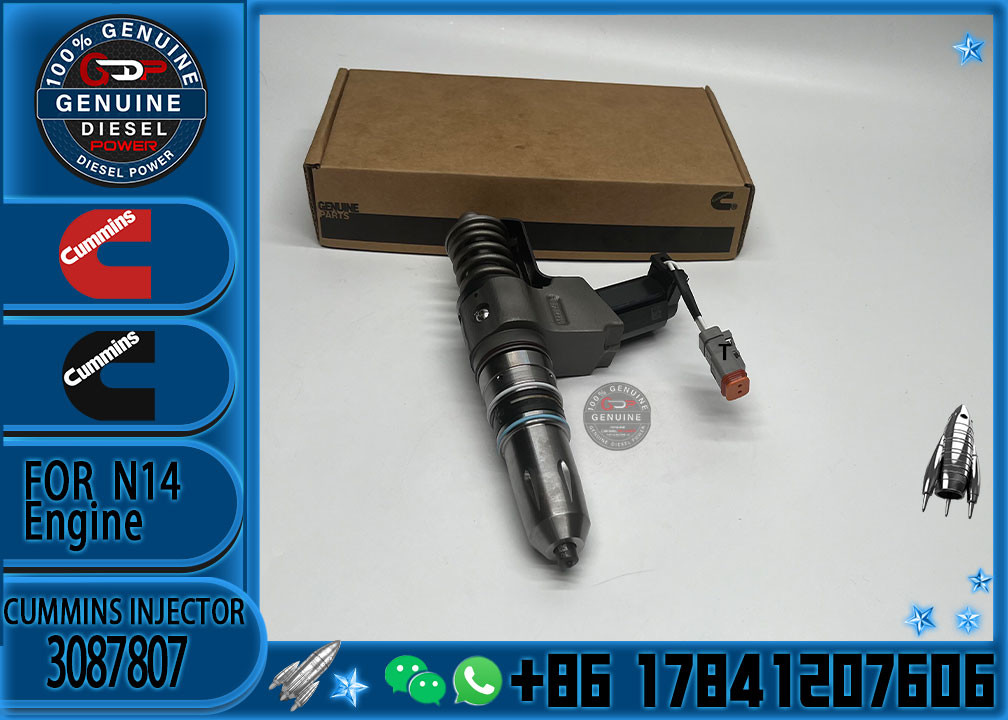 3087807 Common Rail Diesel Fuel Injector 3411764 3087733 3087807 For Cummins QSN14 N14