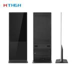 49 Inch Floor Standing Digital Display , Free Standing Digital Signage With Wall