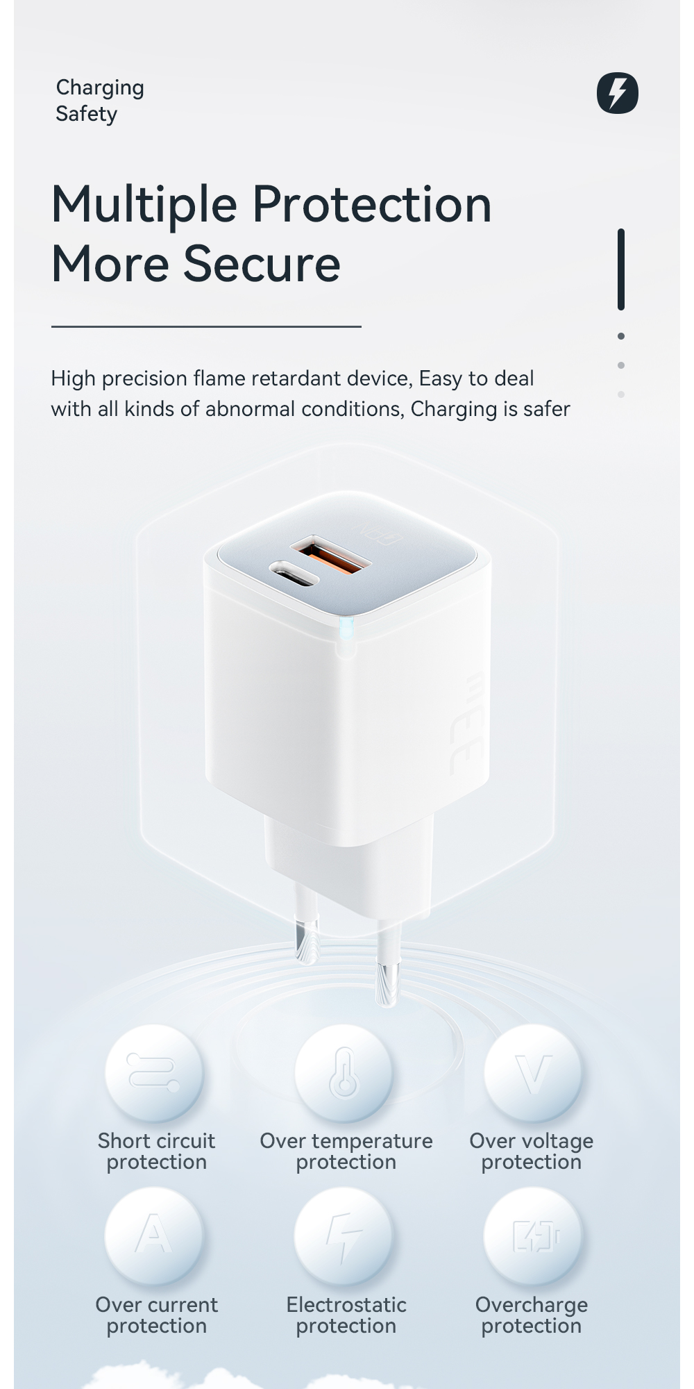 Essager 2023 PoleStar travel PD QC 33W Charger USB Type-C Fast Charging mobile phone wall charger
