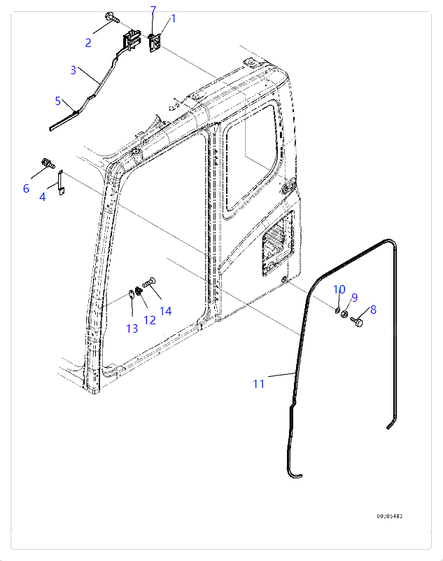 20Y-54-51910 20Y5451910 Trim Excavator Spare Parts Support For KOMATSU PC1250 PC1250SE