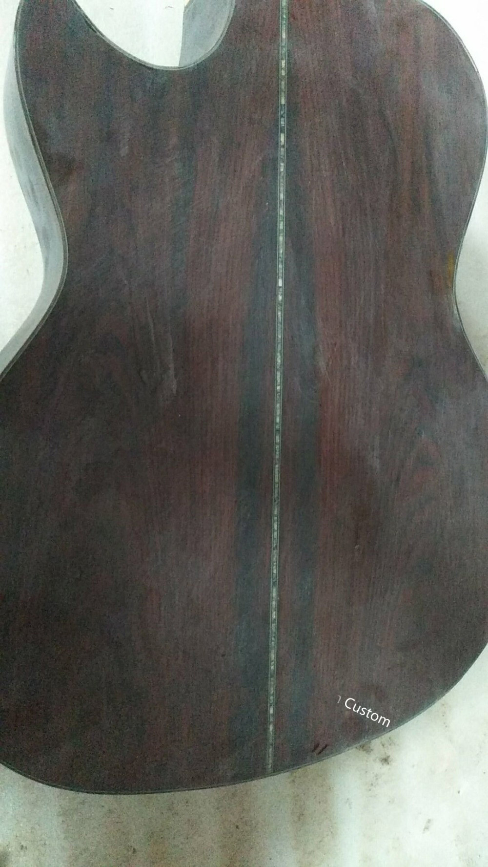 Handmade guitar AAAA all solid wood customize cocobolo guitar single cut design acoustic electric guitar