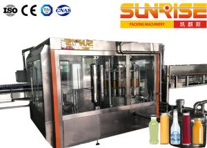 Quality Soda Glass Bottle Filling Line , 3 Functional CSD Filling Machine wholesale