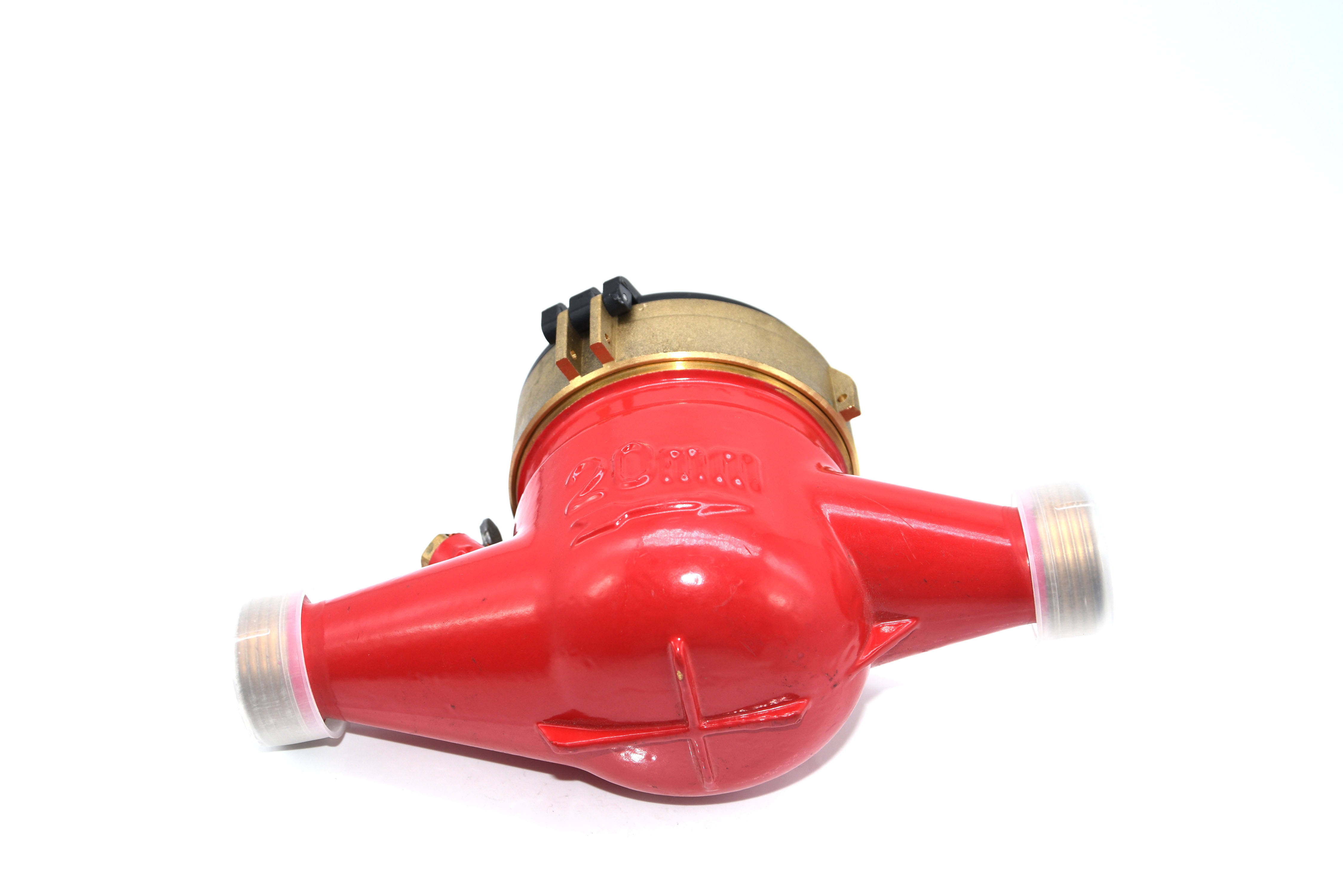 Multi Jet Brass Residential Water Meter , Dry Type Cold / Hot Water Meter