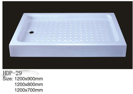 Acrylic shower tray, shower basin,acrylic shower base HDP-29 1200X900,1200X800