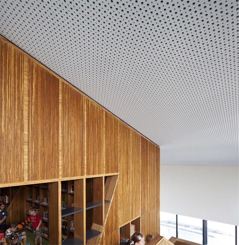 Aluminum Perforated Aluminum Ceiling Fasle Ceiling Design Regular Pattern Holes Ventilation