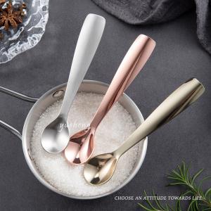 Quality Stainless steel 18/8 mirror polishing gold color spoon rose gold spoon Silver spoon With Custom Logo wholesale