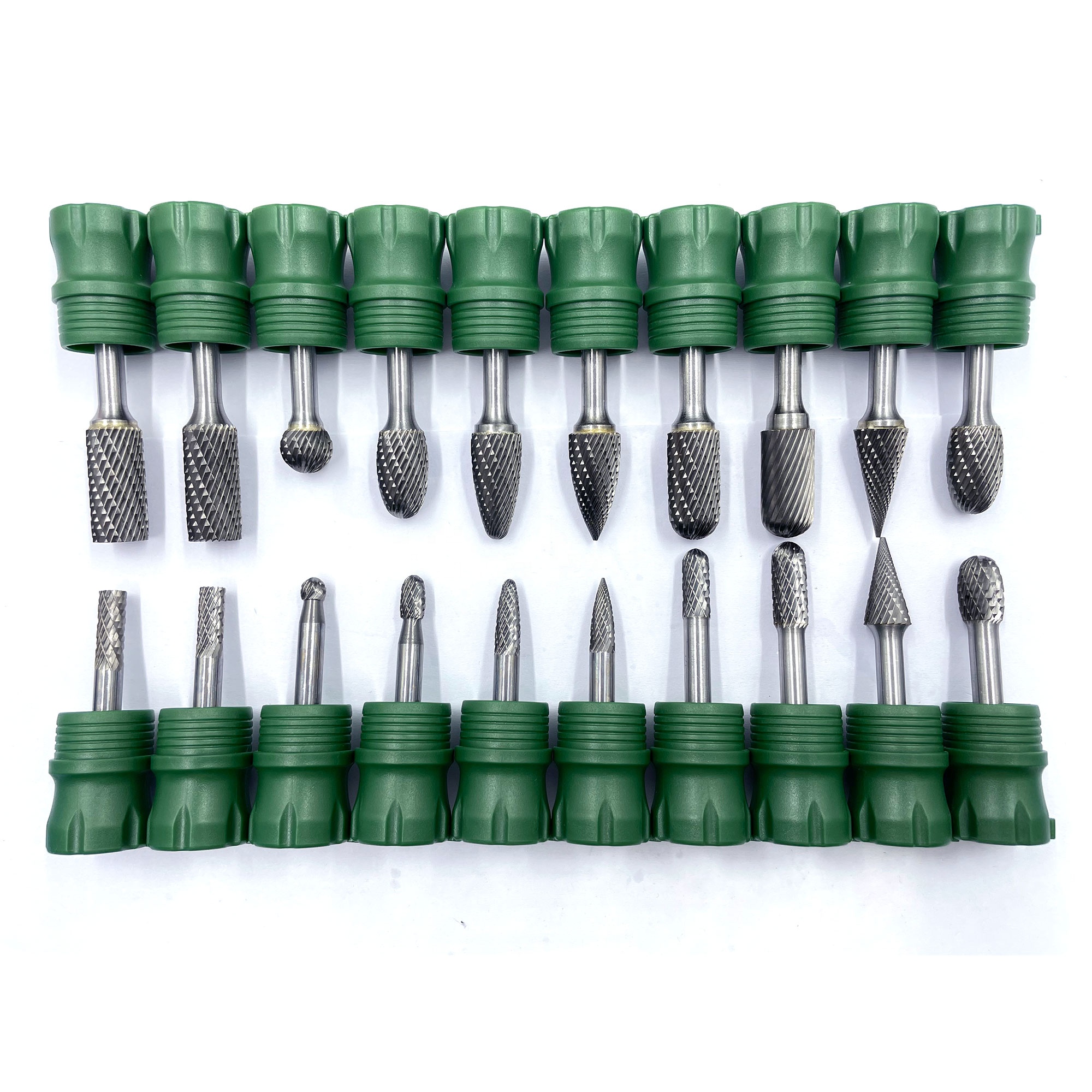 Tungsten Carbide Rotary Burr Set 6mm 1/4 Shank Double Cut