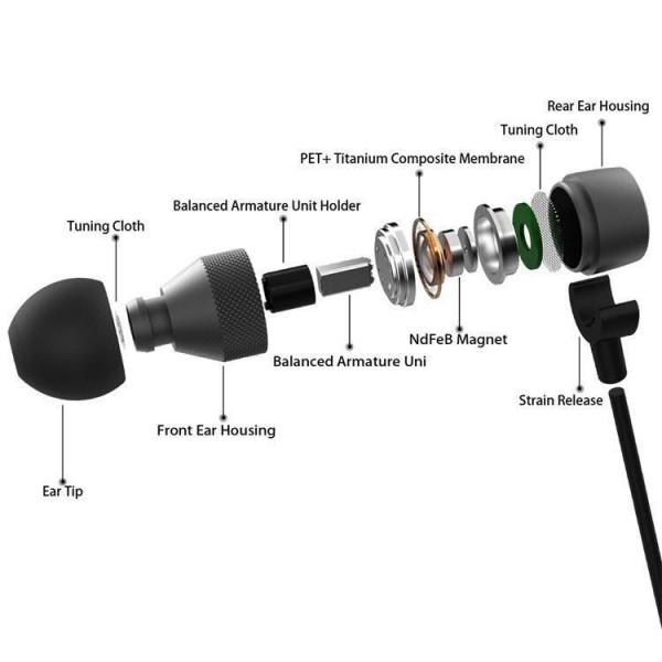 Cheap Braided wire Hi Res audio headset earphone in ear mobile earphone handsfree headphones for sale