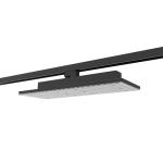 Aluminum PMMA Panel Led Track Light Flicker Free Black white Housing