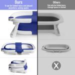 Lightweight Baby Bathtub Plastic Collapsible Bathtub With Electronic Thermometer