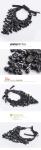 Sensational Liturgical Dance Accessories Hollow Rhinestone Black Ribbon Choker