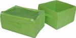 Navy Blue Collapsible Cube Storage Bins 13x15x13