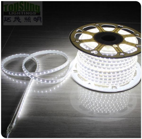 50m high CRI waterproof flexible led strip light 5050 smd 240VAC white strips