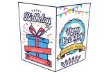 Custom Logo Printing Musical Happy Birthday Card Audio Greeting For Festival