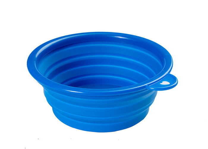Collapsible Dog Bowl Silicone Kitchen Gadgets 13*9*5.5cm With Logo Customized