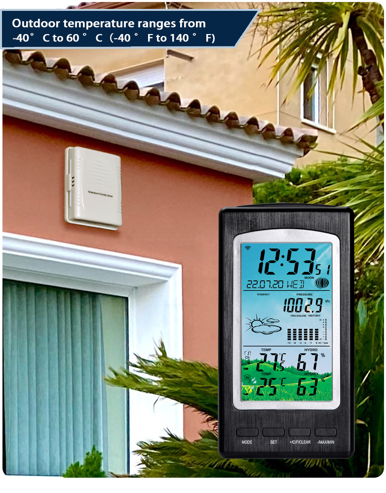 Outdoor Weather Station With Temperature And Humidity Sensor Direct Supply