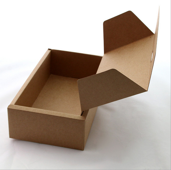 New design brown craft packing box folding product packaging box