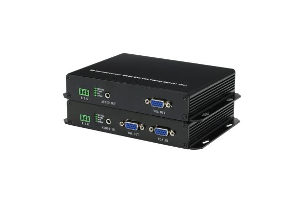 VGA To Fiber Converter , SMF / MMF fiber video converter VGA Audio Video To