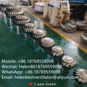 Quality Produce LC-BEST 75mm to LC-BEST 1500mm stainless steel No power roof turbine ventilation for factory, accept customzied wholesale
