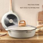 New Arrival Induction Omelet Pans Maifan Stone Coating Aluminum Frypan Non Stick