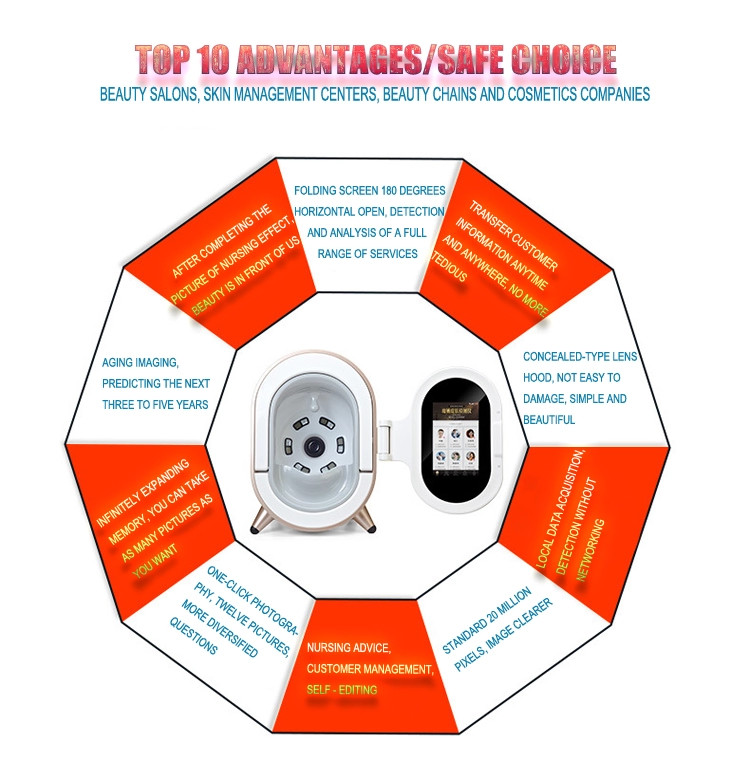 3d Skin Analyzer Automatic Skin Diagnosis Face Scanner Camera