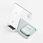 3-In -1 Bracket Aluminum Alloy Wireless Charger For Phone Earphone Watches
