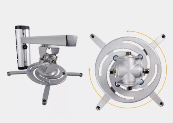 Wall Distance 375mm Projector Ceiling Mount Bracket 360 Adjustable