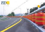 Red Color Safety Roller Barrier System Tunnel Opening For Bucket / Accident Car
