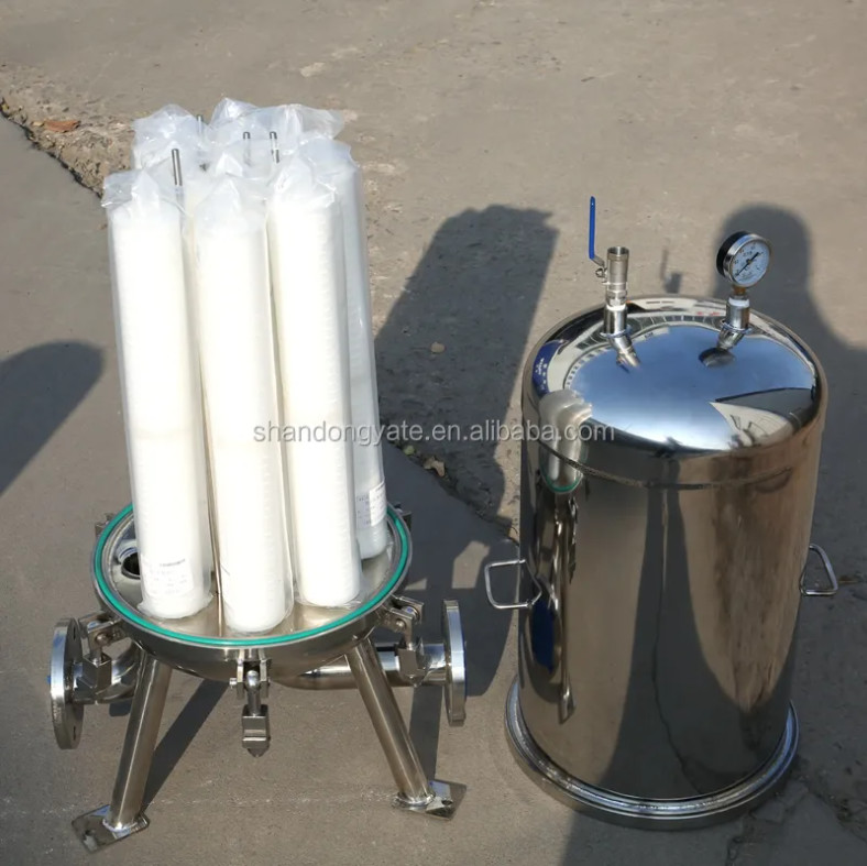 10 Inch Stainless Steel 304 Bag Cartridge Water Filter Housing Beer Filter
