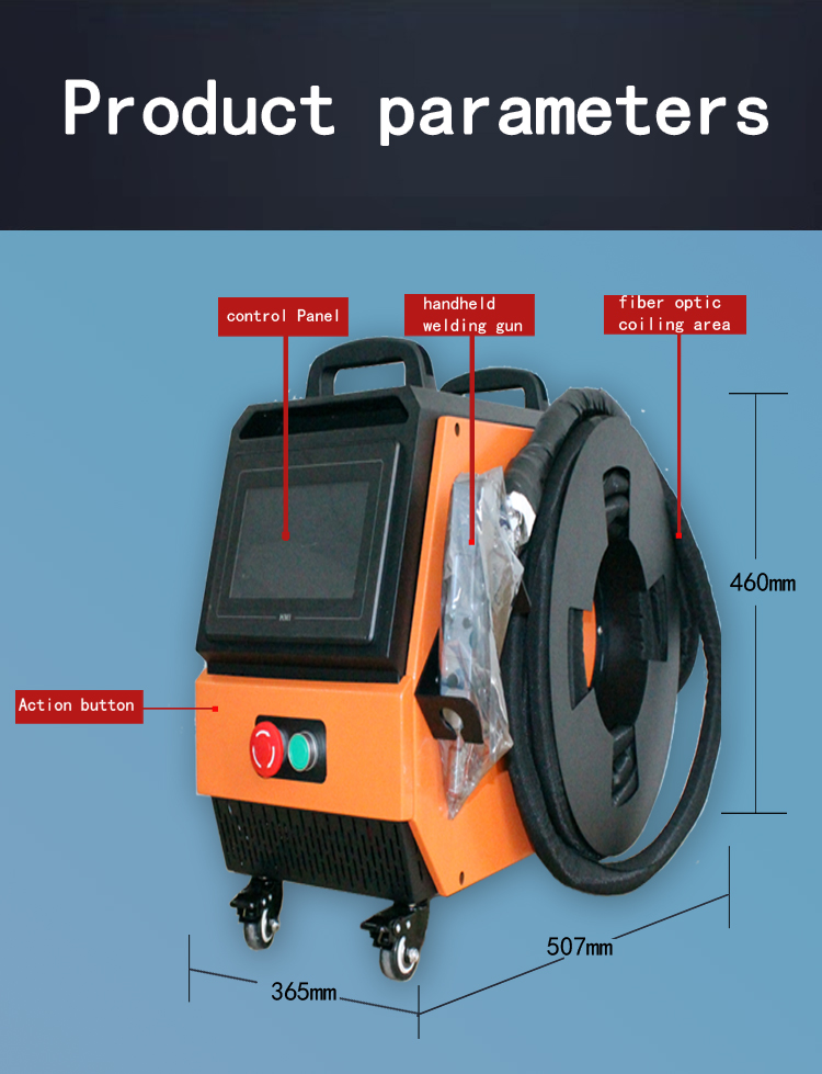 Metal Welding Easy Operating Portable Air Cooling 2000w Laser Cleaning and Cleaning Machine with Manual Handheld Welding Mode