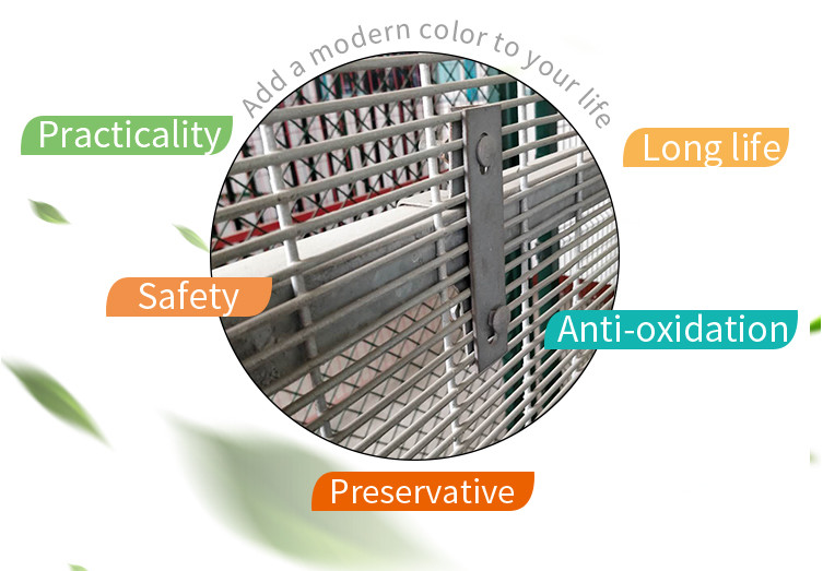 Security 2500mm Width Anti Climb Fencing With 3.5mm Wire