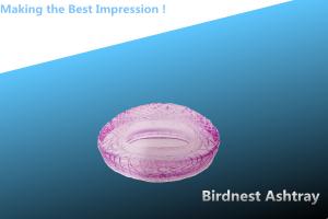 Quality ashtray/glass ashtray/crystal ashtray/bird nest ashtray/cigarette gift wholesale