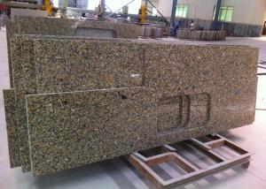 Quality Irregular Shape Granite Island Countertop 37&quot; Wide , Gillao Gold Material wholesale