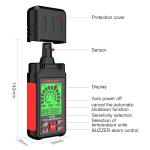 HT609 Gas Leak Detector Combustible Gas Detector Display Temperature Humidity