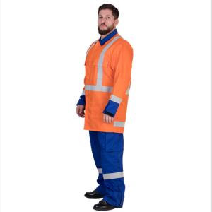 Quality ISO9001 Customized Fire Retardant Cotton Coverall Adjustment Cuffs With Velcro wholesale