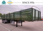 3-Axle Flatbed Trailer With Folding Sideboard 30 Ton Grain Trailer For Sale