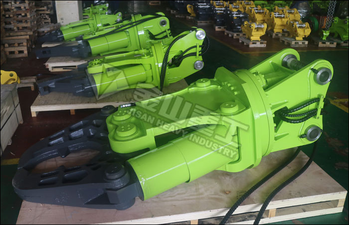Scrap Recycle Excavator Metal Stump Shears Steel Cutter For Volvo EC210 Excavator Attachment