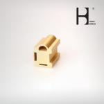SGS Golden Brass Sanitary Ware , Wear Resistant Extruded Brass Profiles