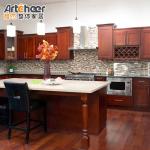 Spacious Kitchen Cabinets Set with American Style Wooden Design and MDF Door