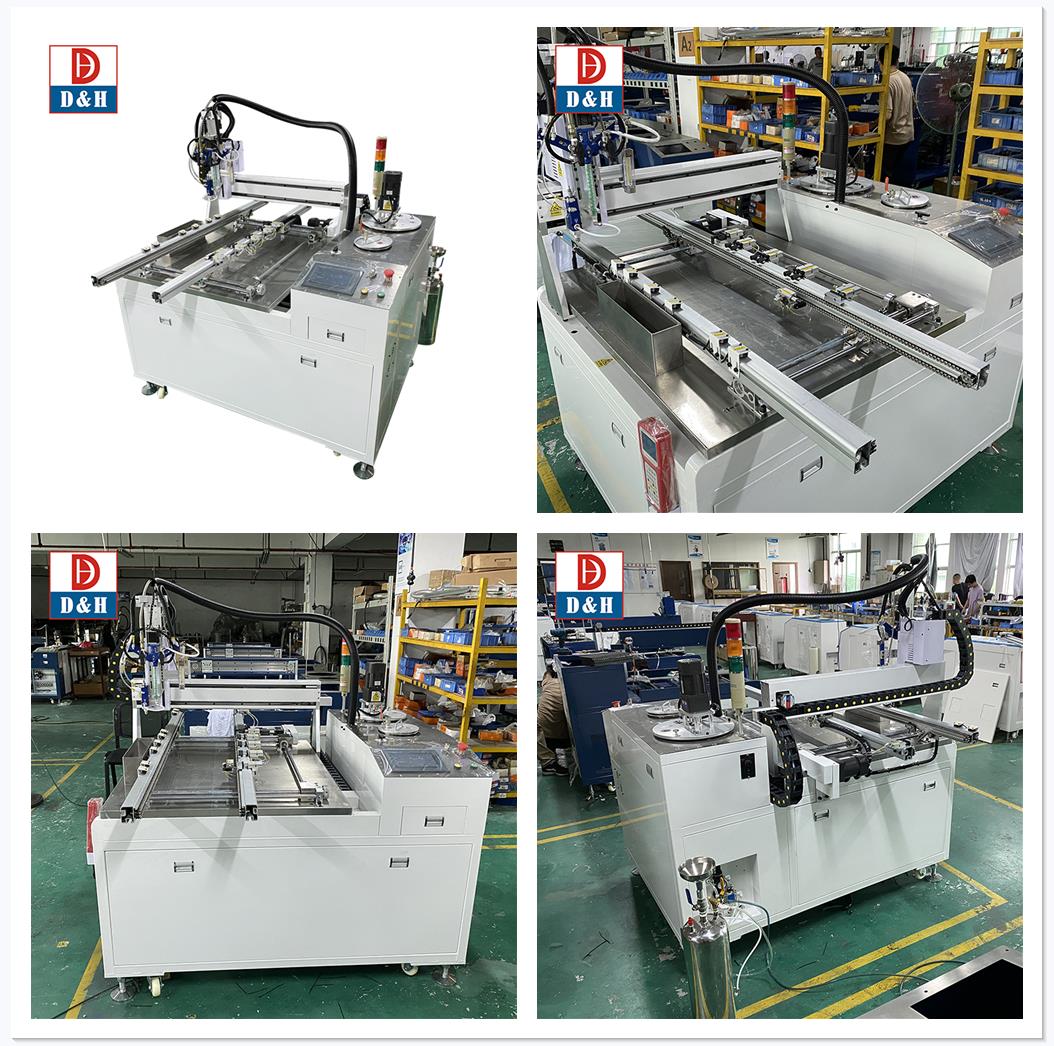 High Precision AB Part Epoxy Urethane RTV Silicone Glue Production Line Gluing Machine