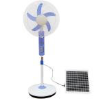 16 / 18 Inch Rechargeable Solar Fan Energy Saving DC 12V Floor Fans With Battery