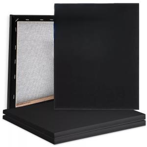 Quality OEM Black Pre Stretched Artist Canvas Oil Painting Canvas Boards Customize Size wholesale