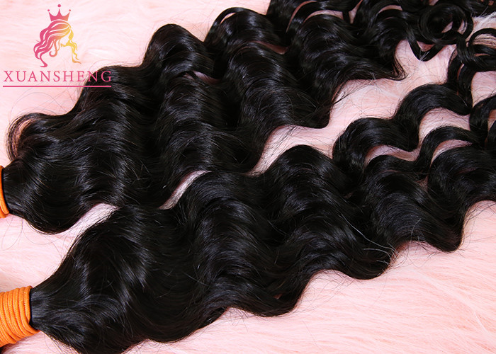 Virgin Human Loose Wave Indian Hair Extesions Thick Bottom 8"-30" Length