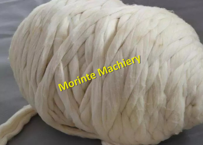 Morinte Lab digital carding machine used for carding cotton / wool / polyester fiber sliver web output