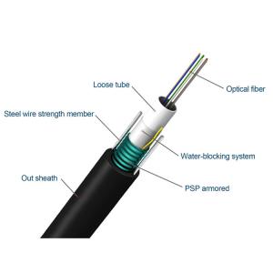 Quality GYXTW 4b1 Armoured Singlemode Aerial Fiber Optic Cable wholesale