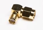 Right Angle Male to Female RF Coaxial Connector , SMA Coaxial Cable Fittings